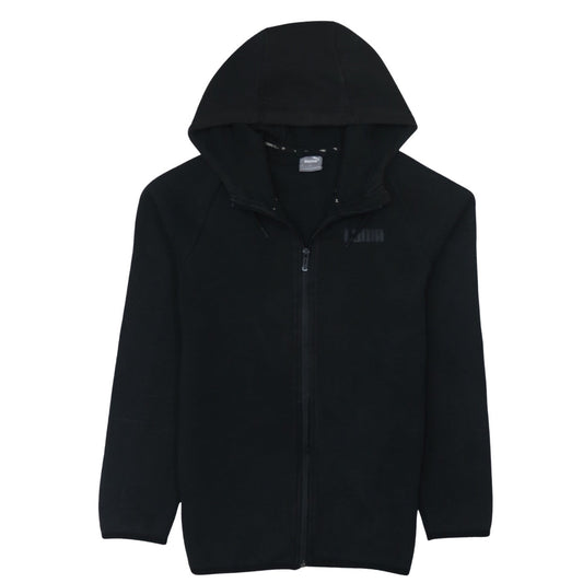 PUMA Womens Black Full Zip Hoodie Small Classic Casual