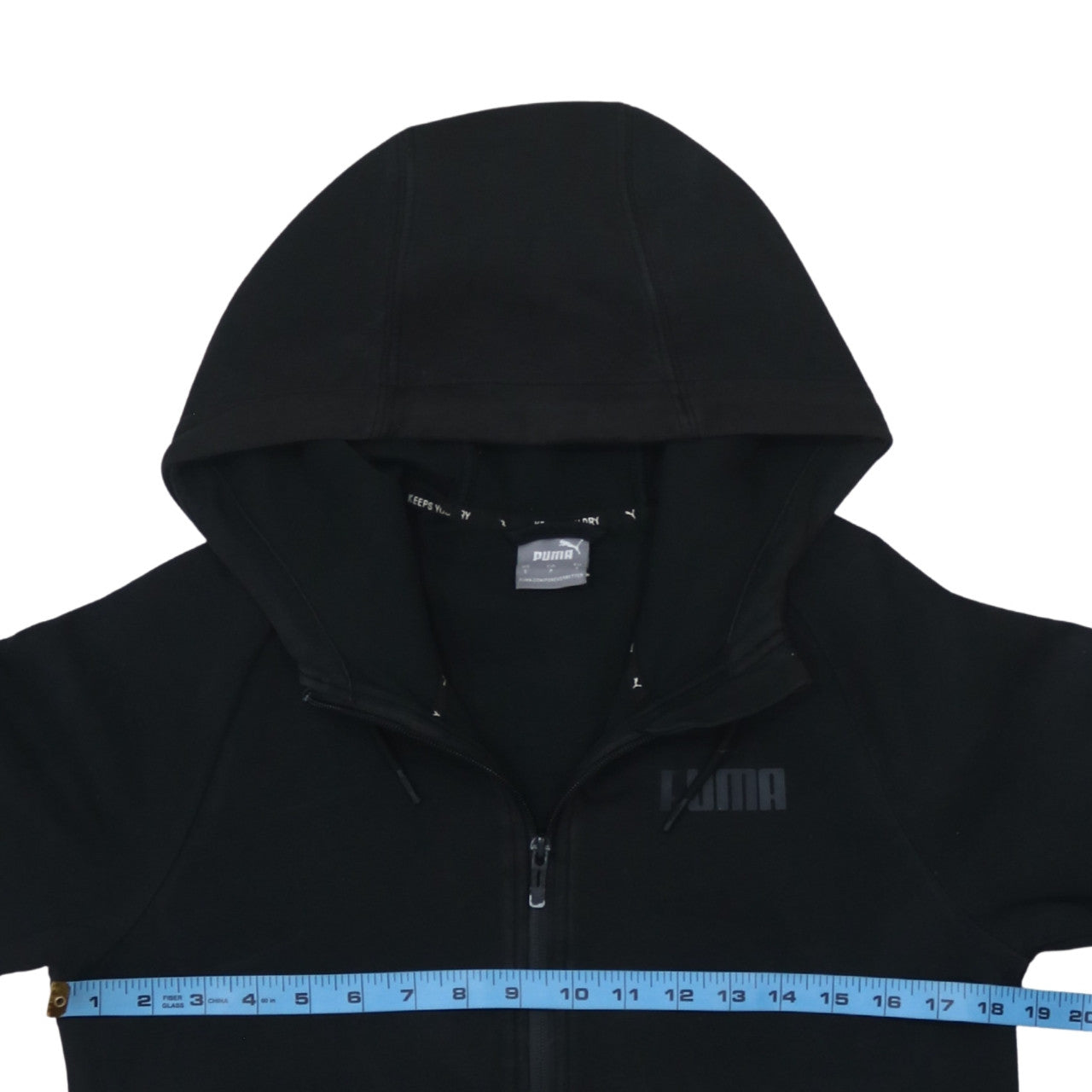 PUMA Womens Black Full Zip Hoodie Small Classic Casual