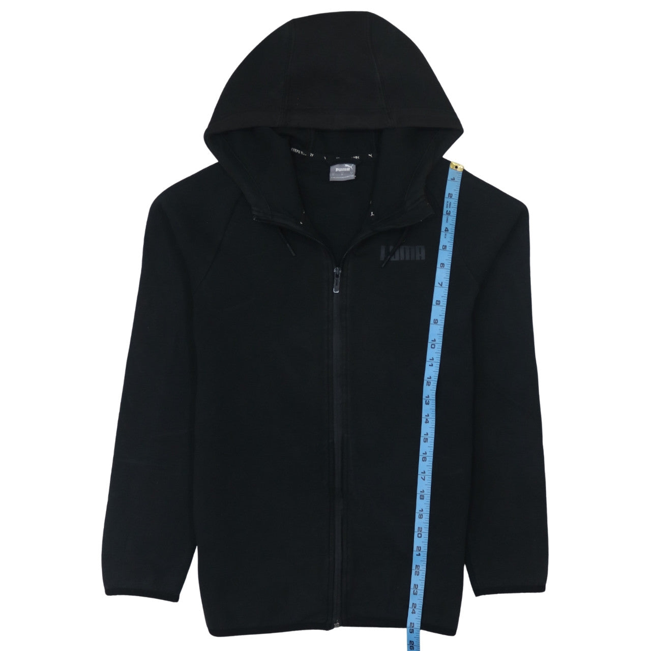 PUMA Womens Black Full Zip Hoodie Small Classic Casual