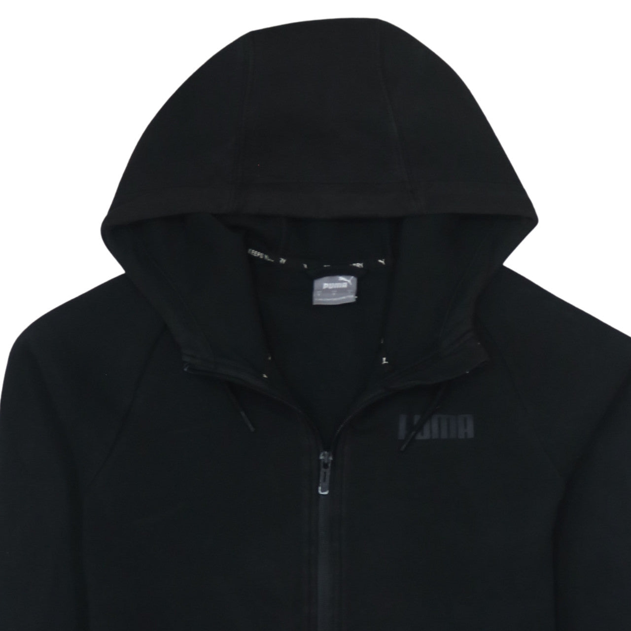 PUMA Womens Black Full Zip Hoodie Small Classic Casual