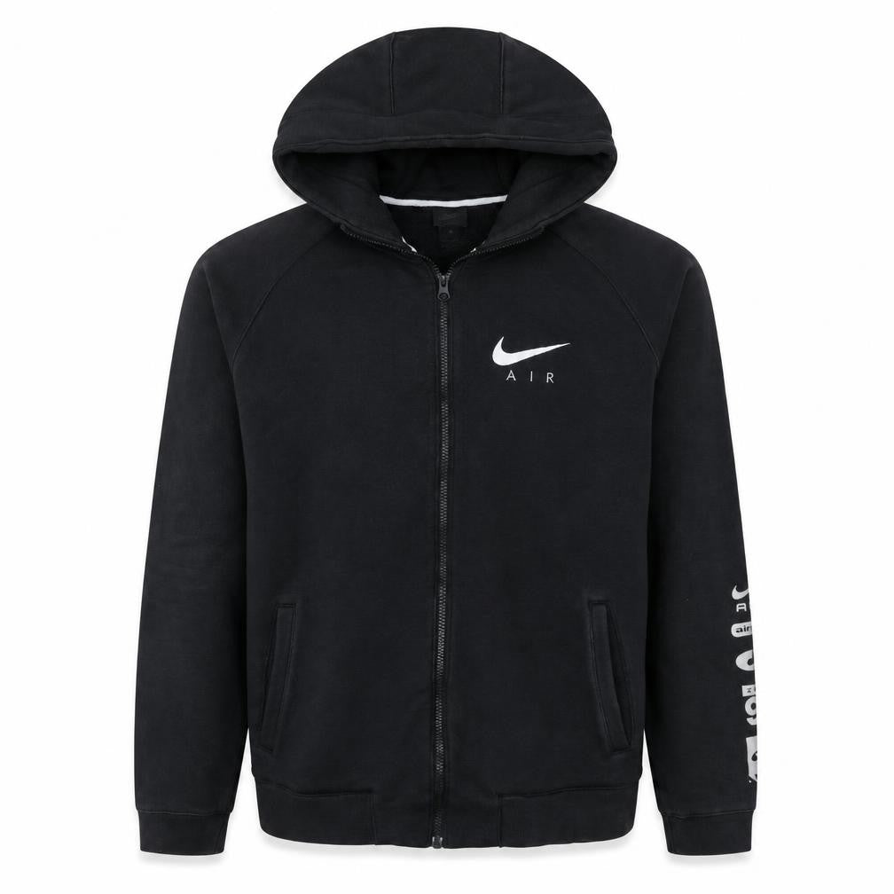 Nike Men's Black Air Full Zip Hoodie L Sportswear