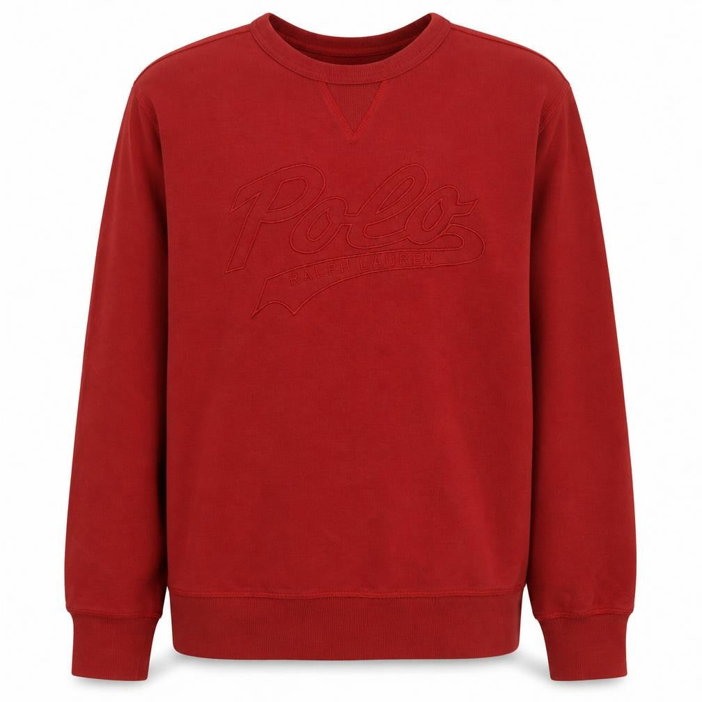 Ralph Lauren Boys Red Pullover Crew Neck Sweatshirt Size 14-16 Years