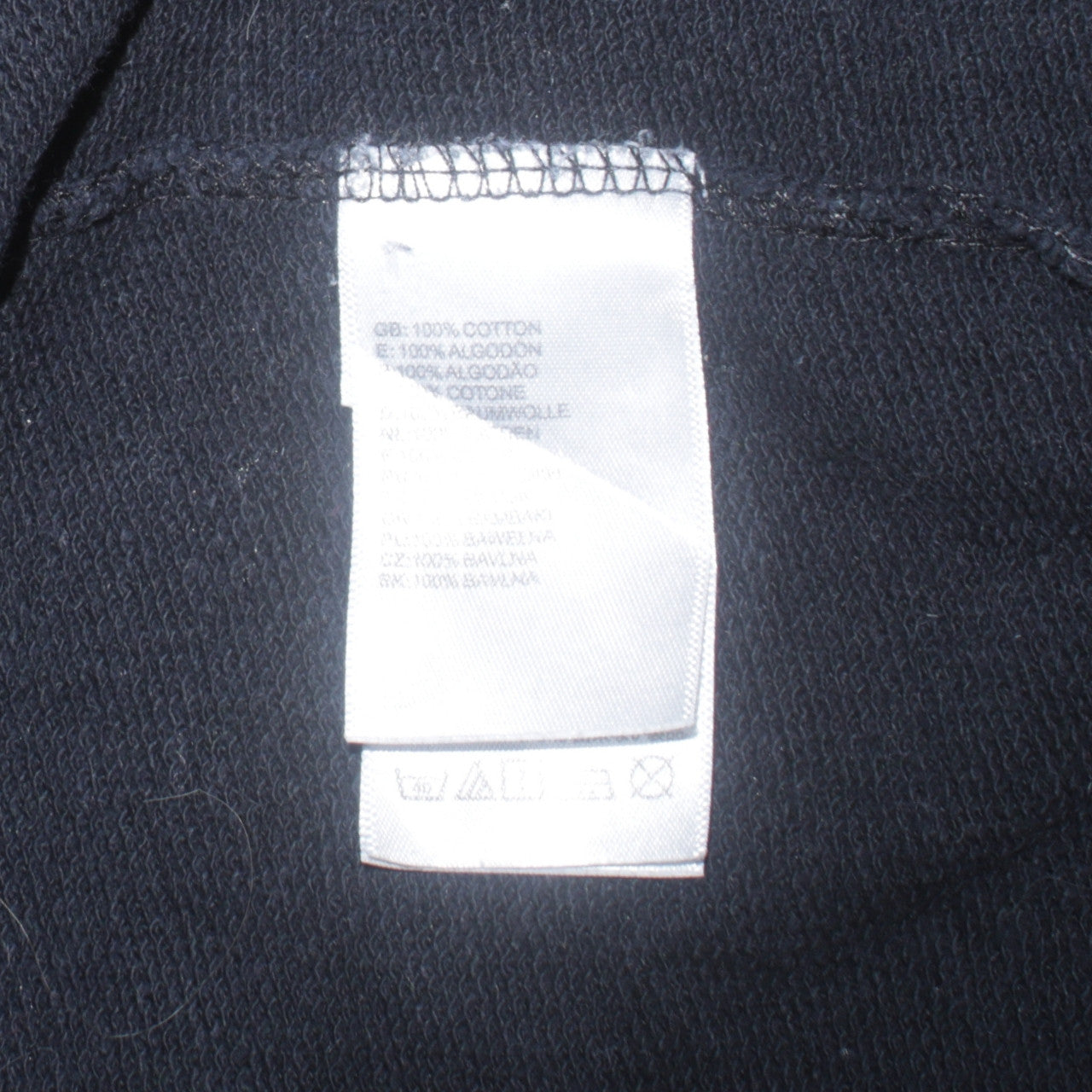 The North Face Mens Navy Blue XL Pullover Hoodie 100% Cotton Casual