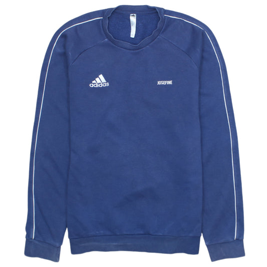 Adidas Men's Blue Crew Neck Sports Sweatshirt Size S