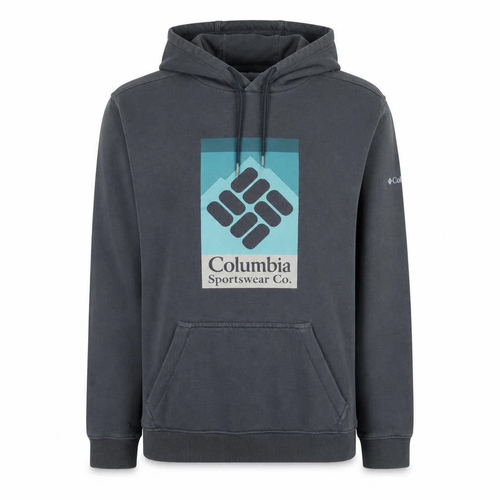 Columbia Men’s Grey Pullover Hoodie M Outdoor Fleece Sweatshirt