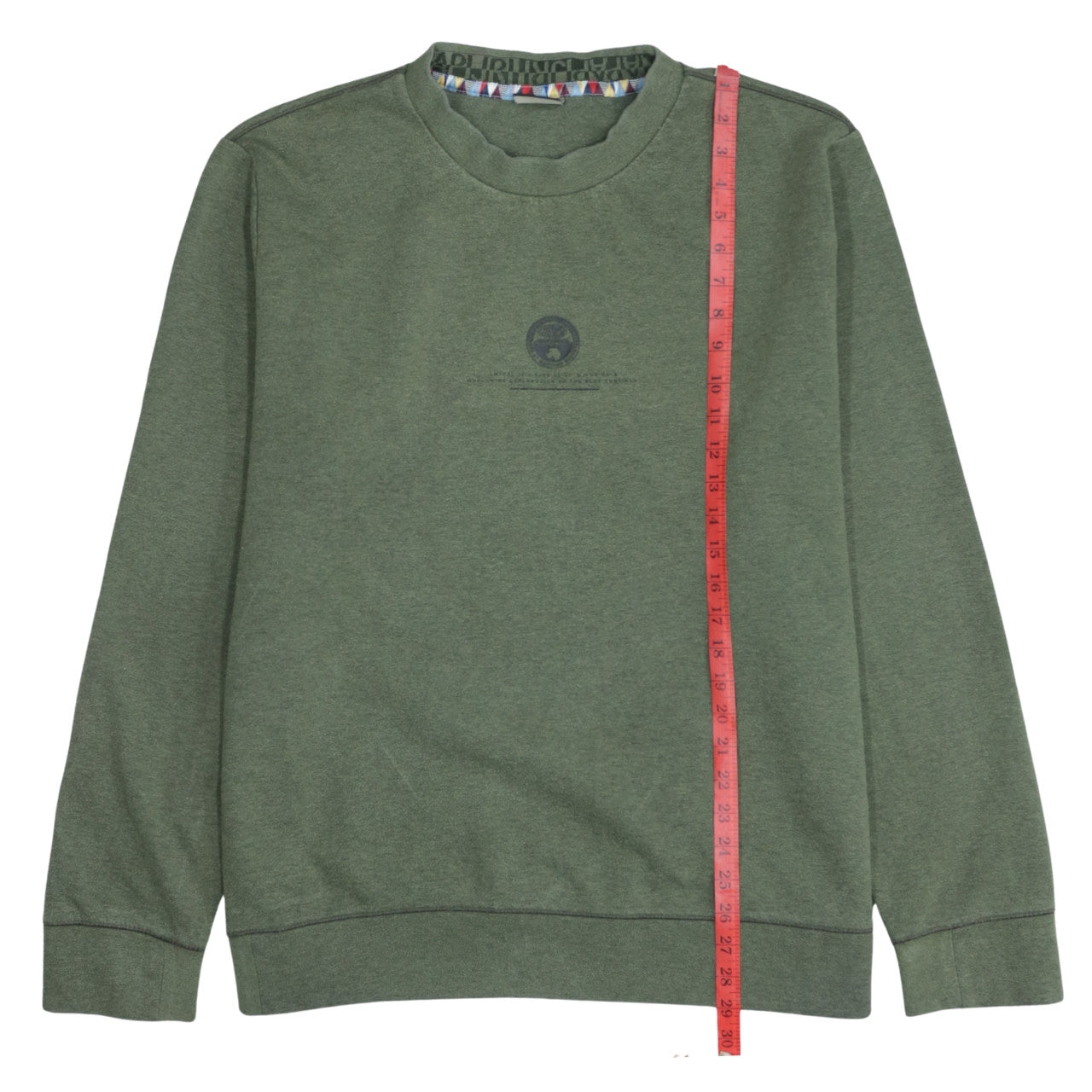 Napapijri Men's Green 3XL Crew Neck Pullover Sweatshirt