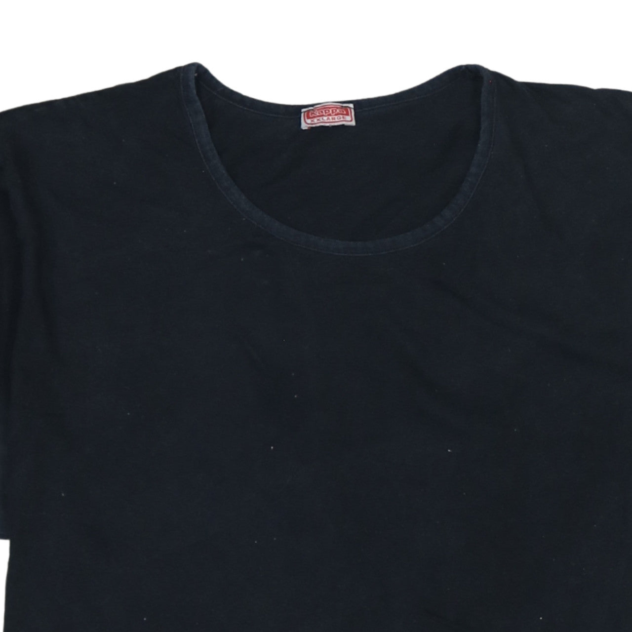 Kappa Men's Black 2XL Crew Neck Short Sleeve Cotton T-Shirt