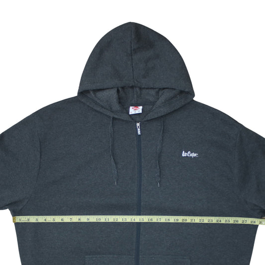 Lee Cooper Men's Grey 3XL Full Zip Hoodie Sweatshirt