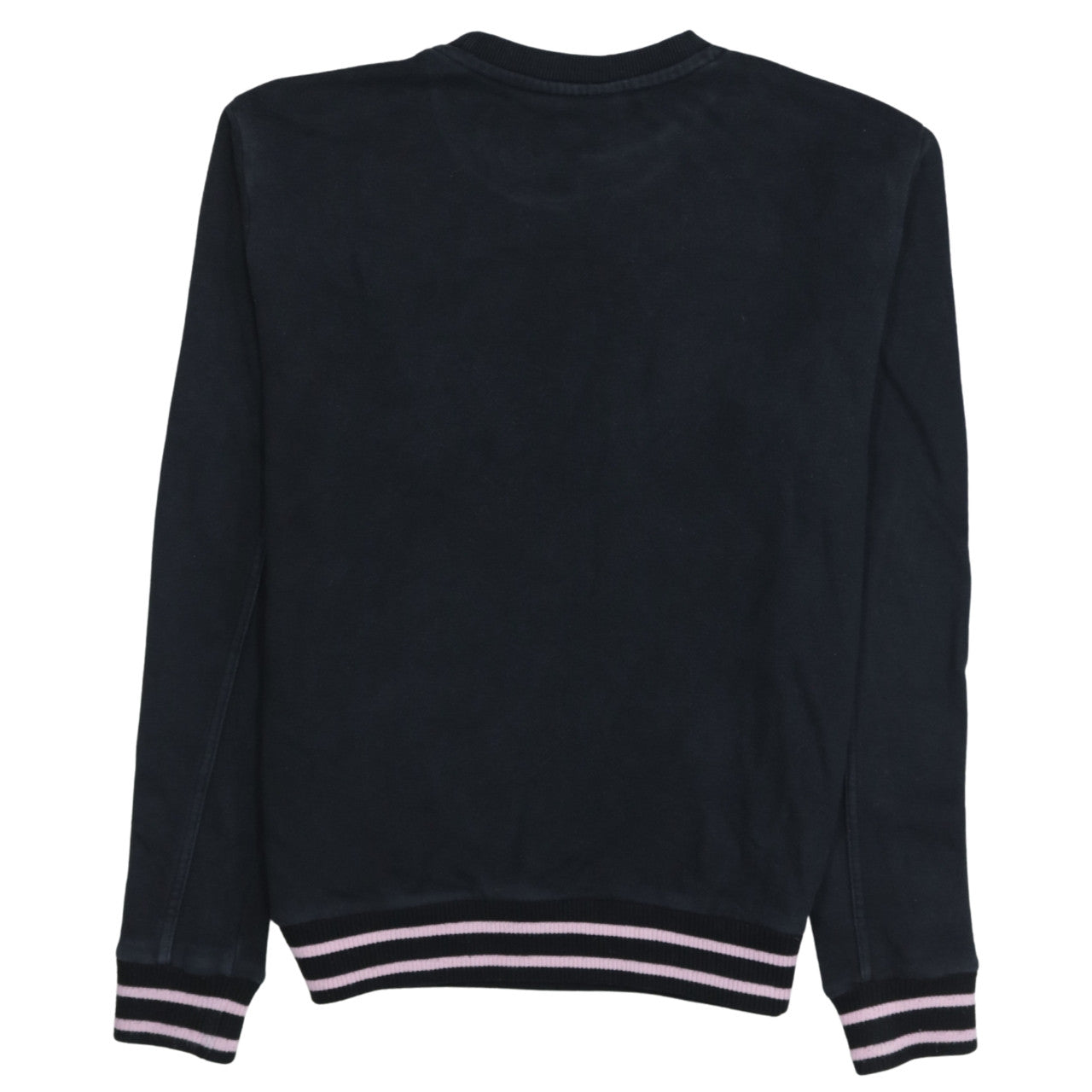 FILA Women Black Crew Neck Logo Sweatshirt Size S