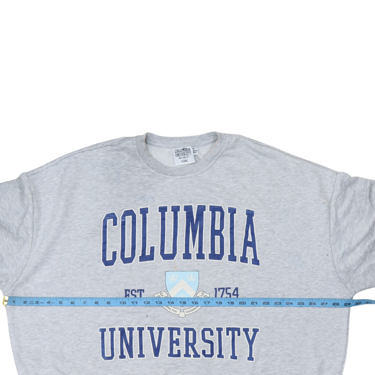 Columbia University Grey XL Sweatshirt Women's Casual Crew Neck Pullover
