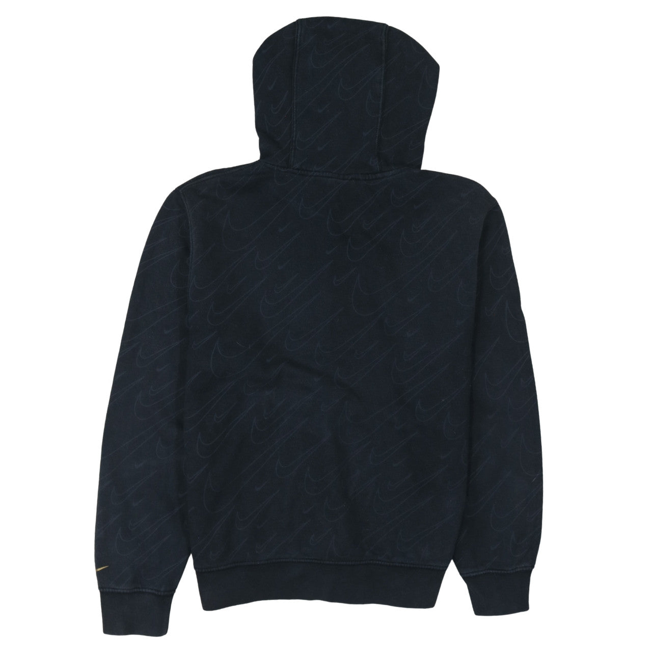 Nike Women's Black Small Pullover Hoodie with Logo Detail