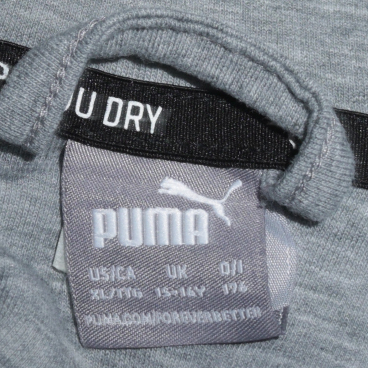 Puma Boys Grey Full Zip Hoodie 15-16 Years Activewear Sweatshirt