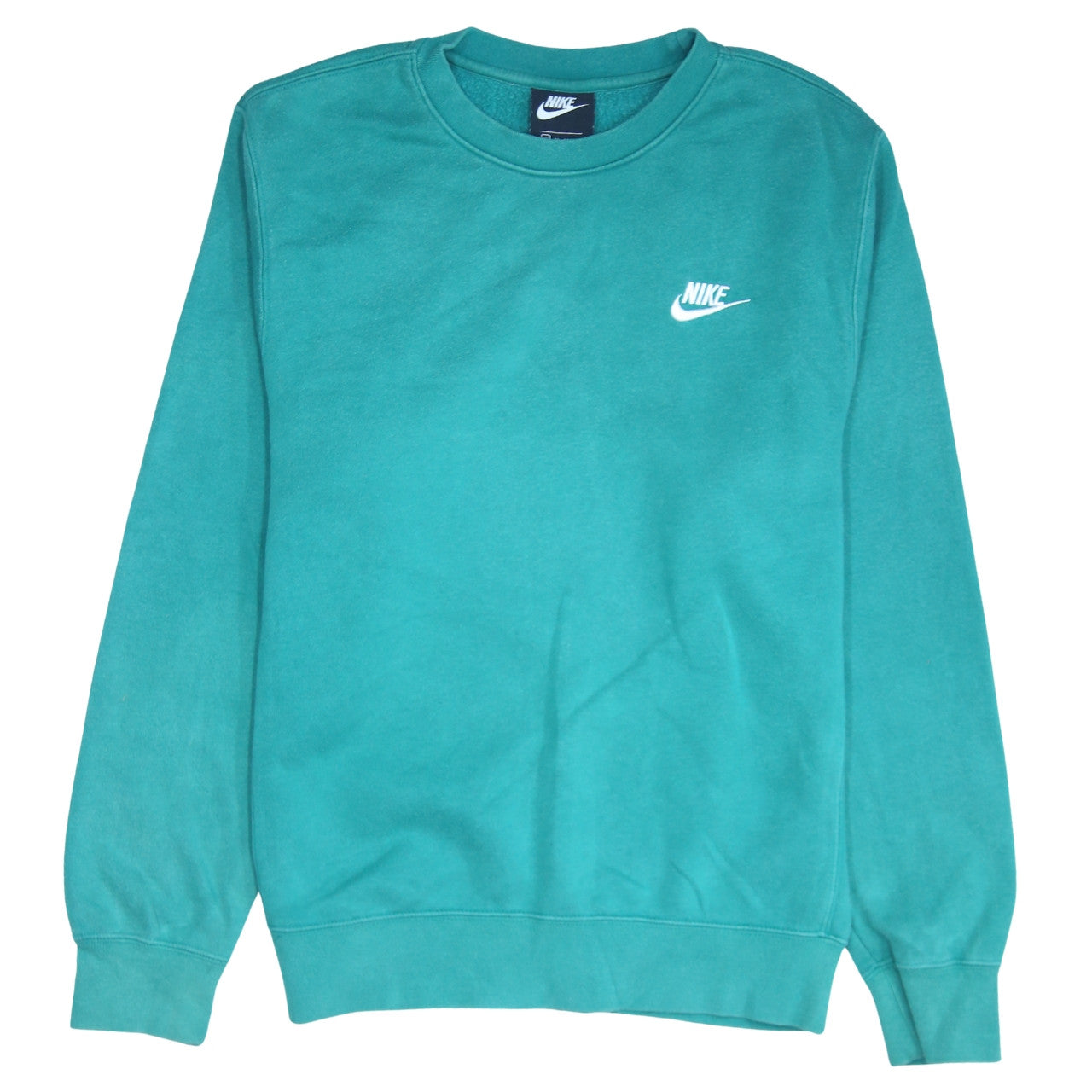 Nike Men's Green XS Pullover Sweatshirt Crew Neck Logo Fleece