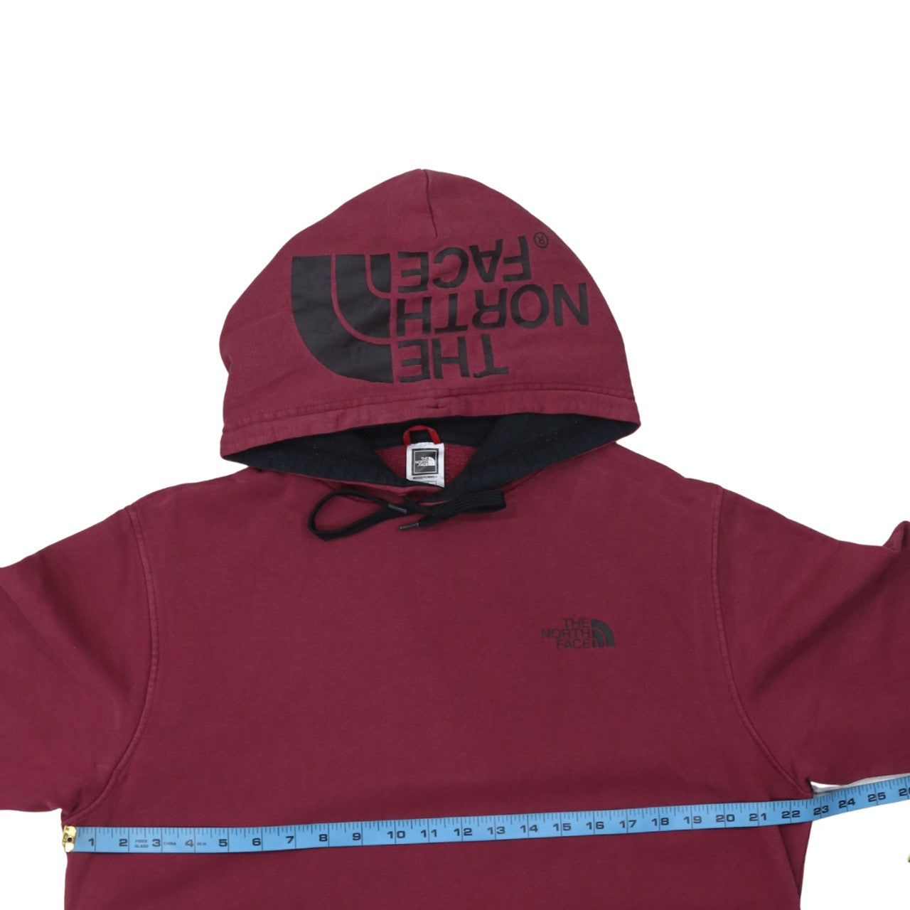 The North Face Women Burgundy Pullover Hoodie Medium 100% Cotton