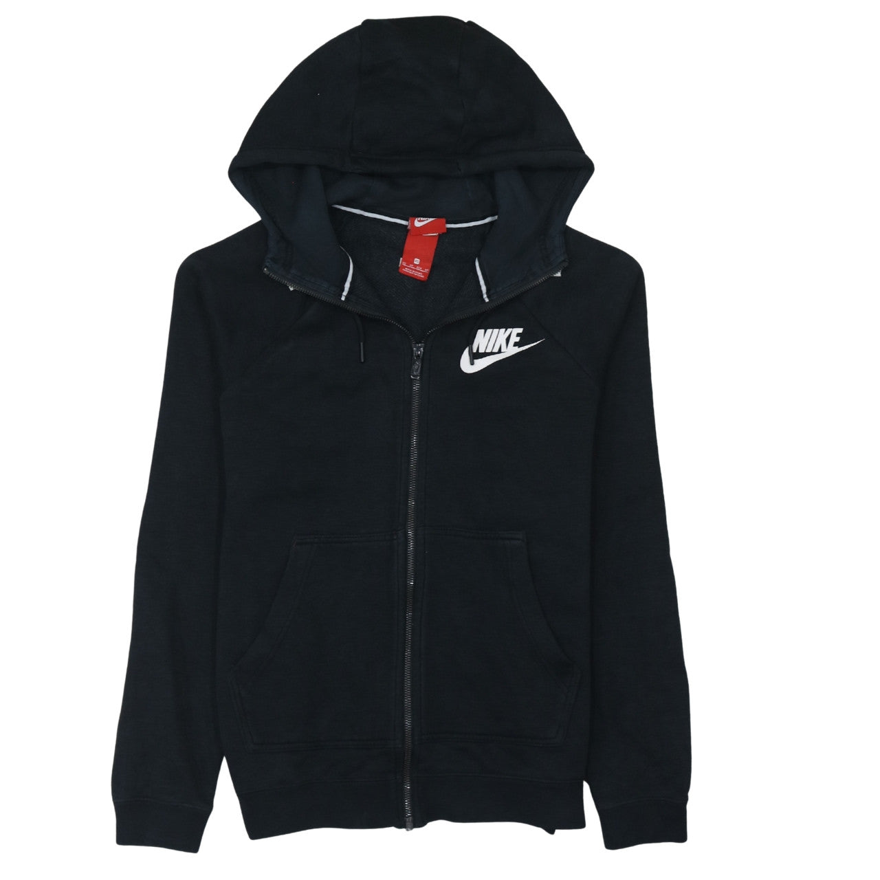 Nike Womens Black XS Full Zip Hooded Sweatshirt
