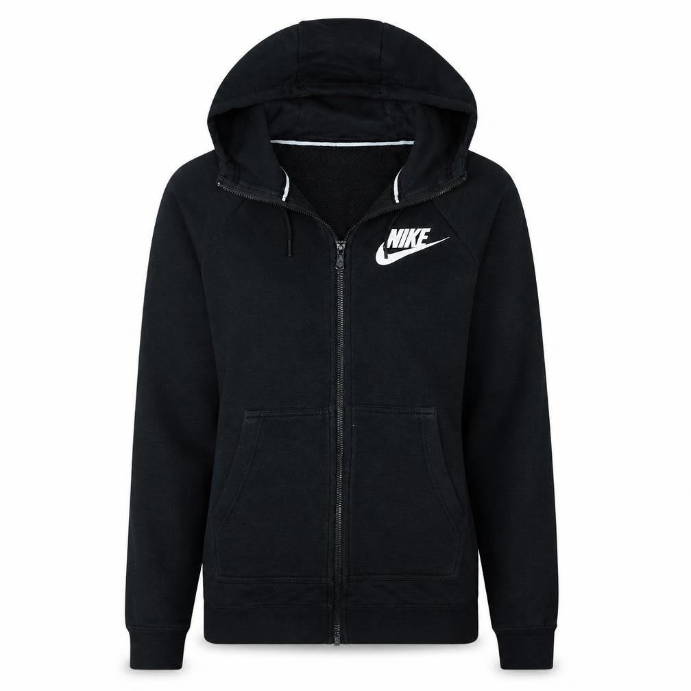 Nike Womens Black XS Full Zip Hooded Sweatshirt