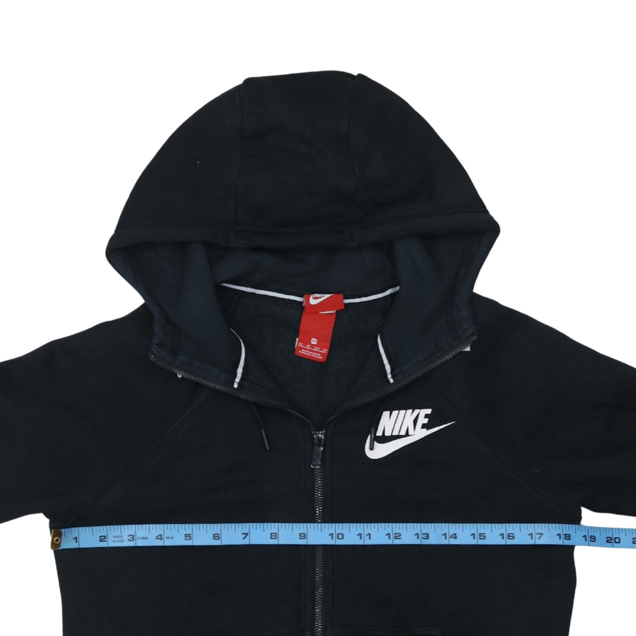 Nike Womens Black XS Full Zip Hooded Sweatshirt