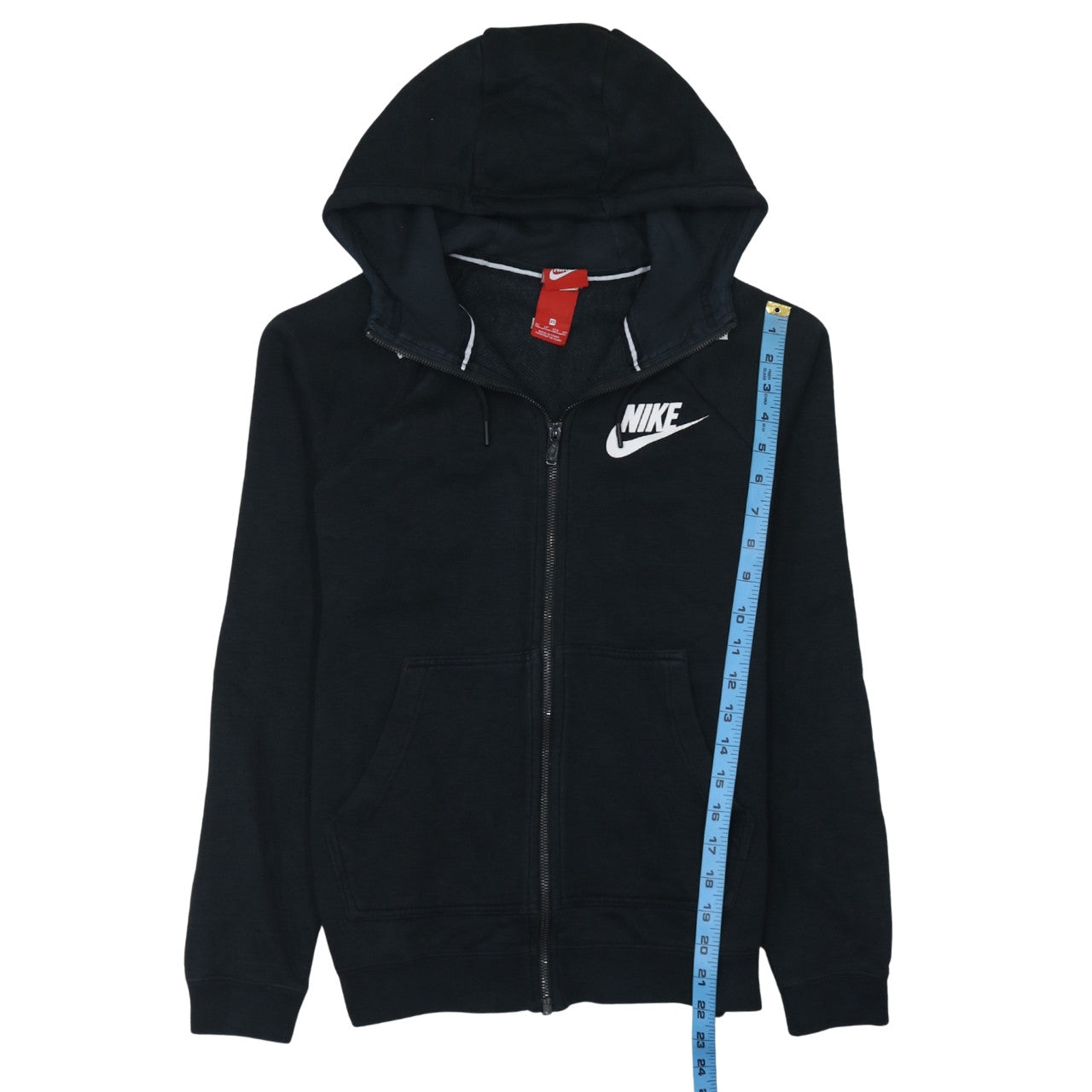Nike Womens Black XS Full Zip Hooded Sweatshirt