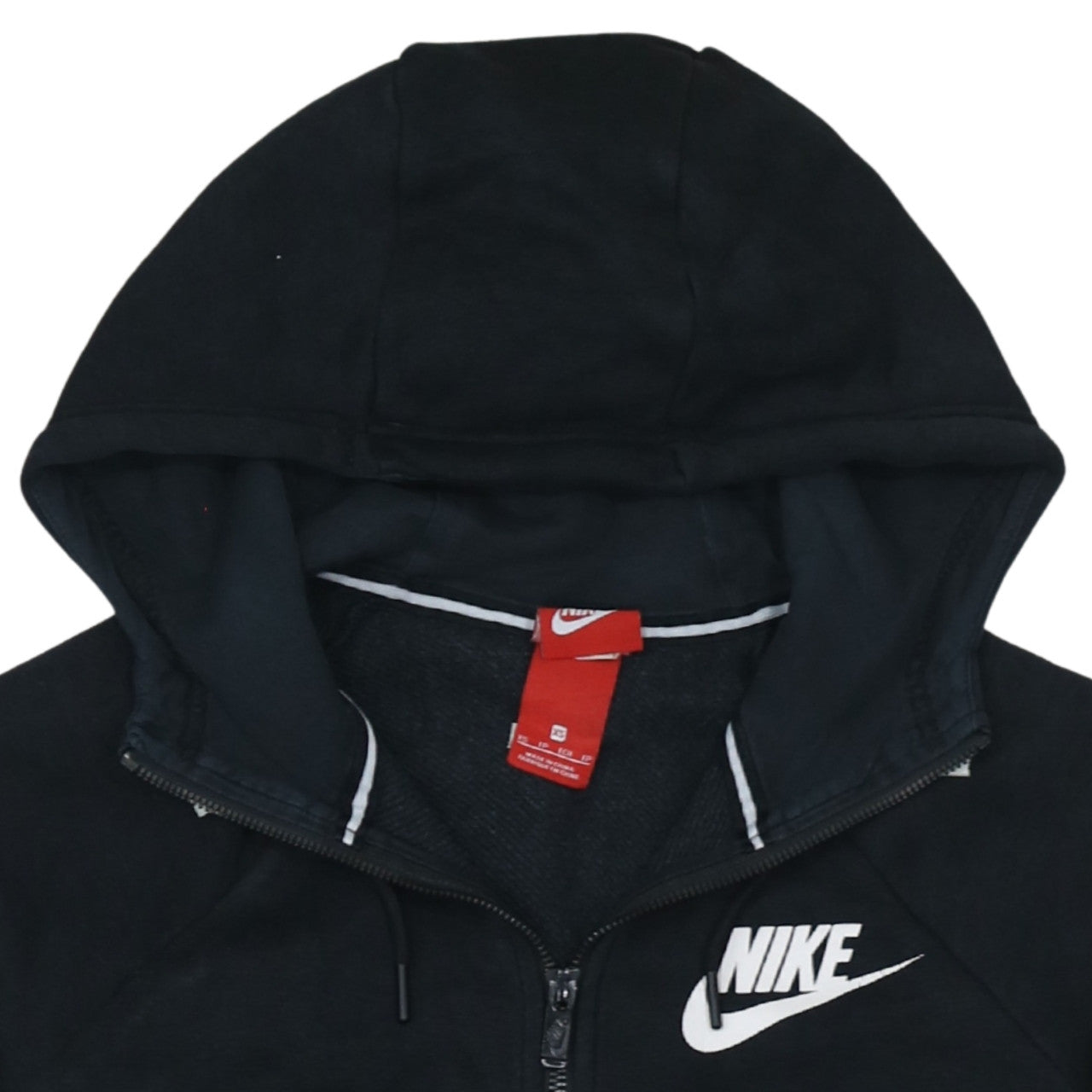 Nike Womens Black XS Full Zip Hooded Sweatshirt
