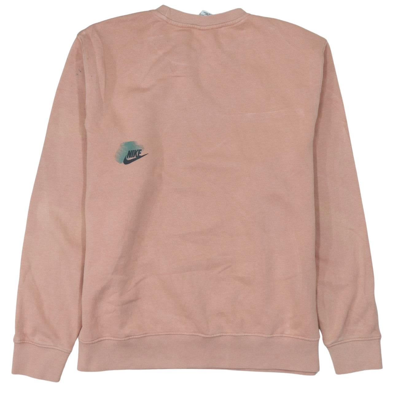 Nike Womens Pink Graphic Logo Pullover Sweatshirt Size M