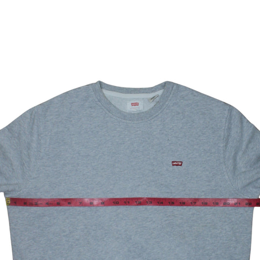Levi's Men's Grey Crew Neck Pullover Sweatshirt Size L