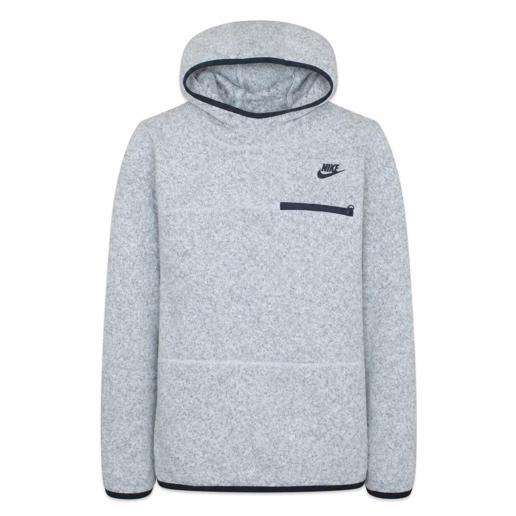 Nike Men's Grey Pullover Hoodie Size L Regular Fit Fleece