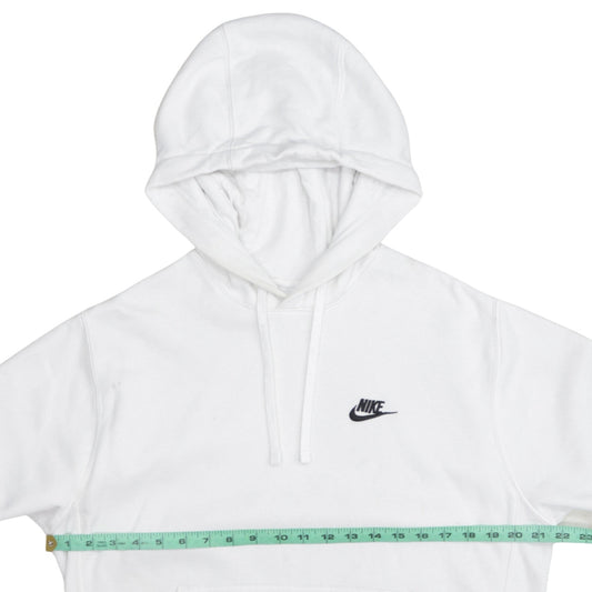 Nike Men's White Small Pullover Hoodie Sweatshirt Fleece Regular Fit