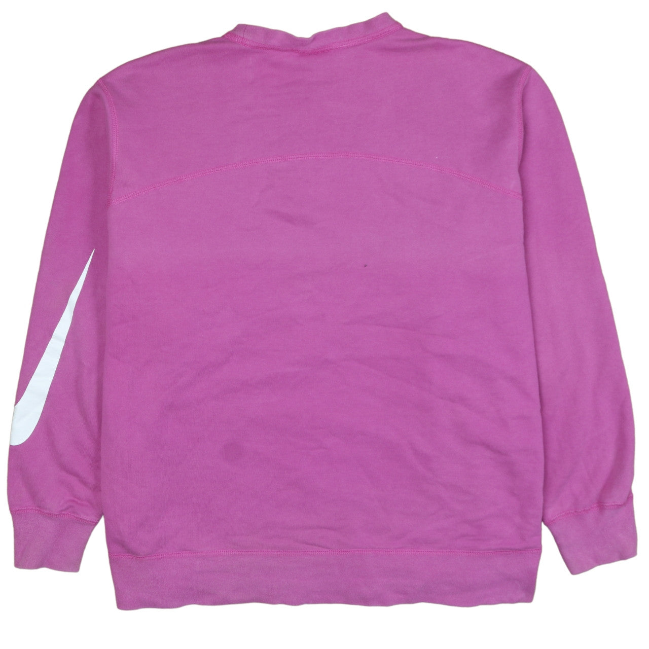 Nike Women’s Pink Crew Neck Sweatshirt L Logo Graphic Pullover