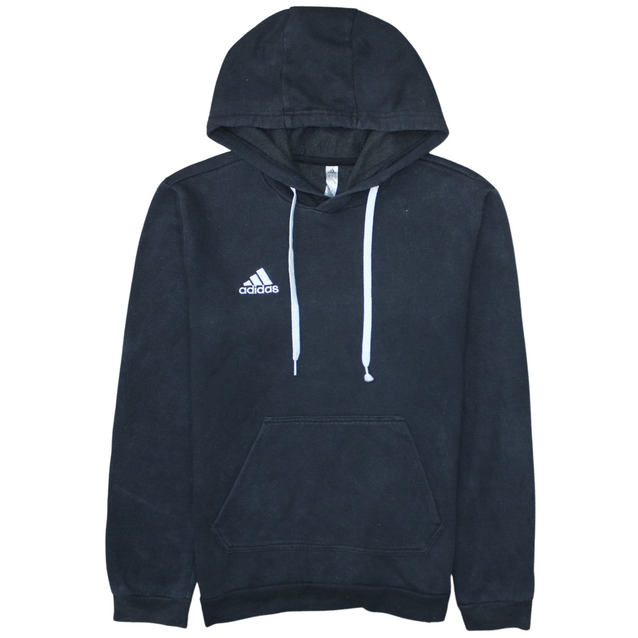 Adidas Men's Black Pullover Hoodie Size S Sports Fleece Sweatshirt