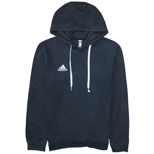Adidas Men's Black Pullover Hoodie Size S Sports Fleece Sweatshirt