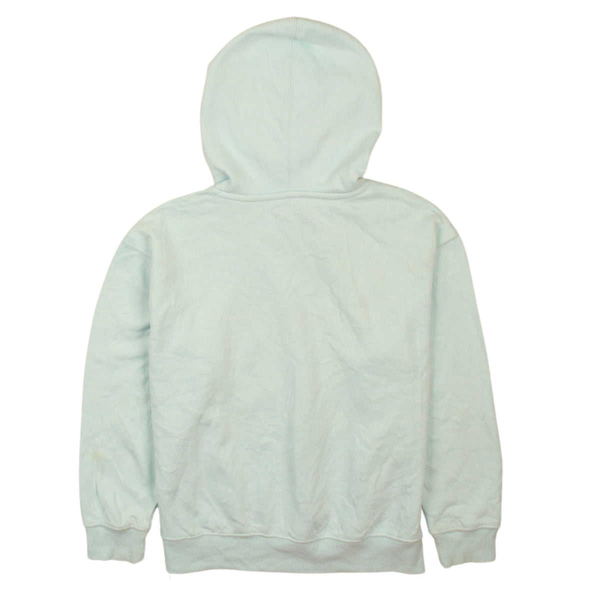 Back view of Champion boys’ blue xl pullover hoodie with logo embroidery