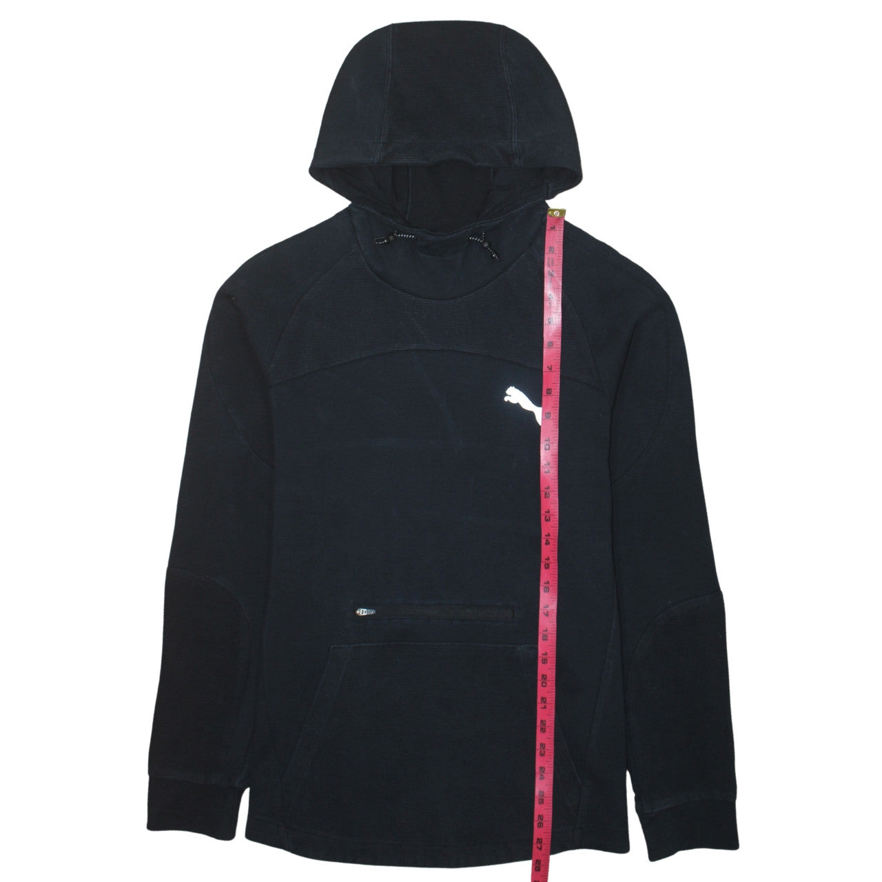 Puma Women’s Black Pullover Hoodie Medium Cotton Blend Sportswear