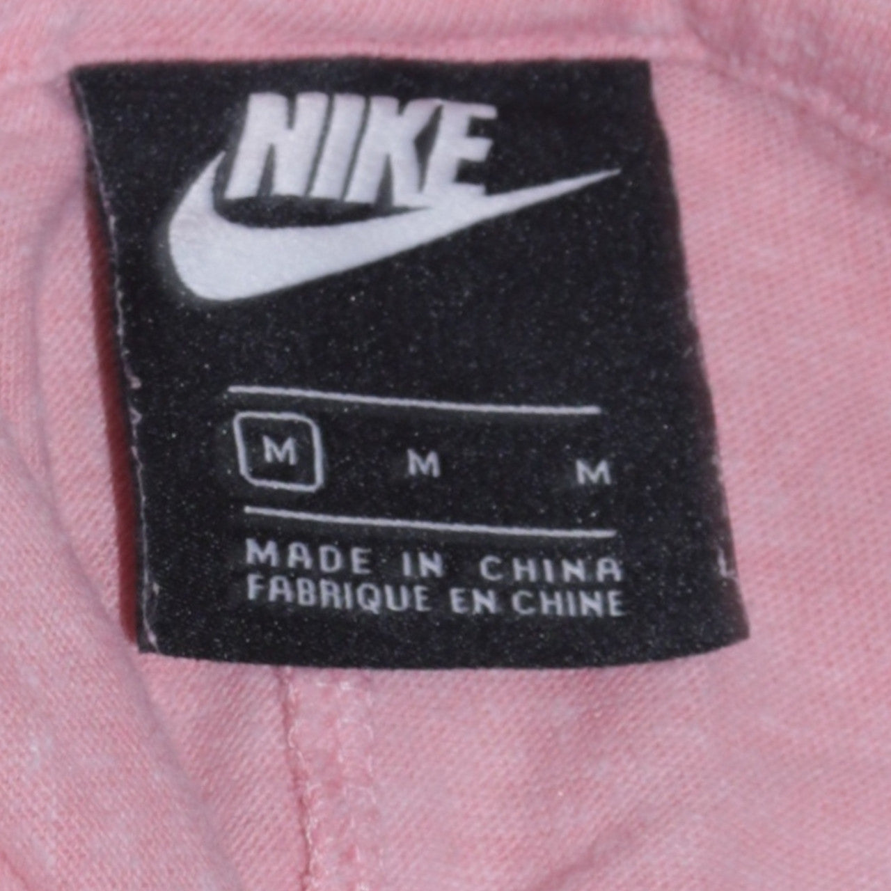 Nike Womens Pink Full Zip Hoodie Medium Cotton Blend