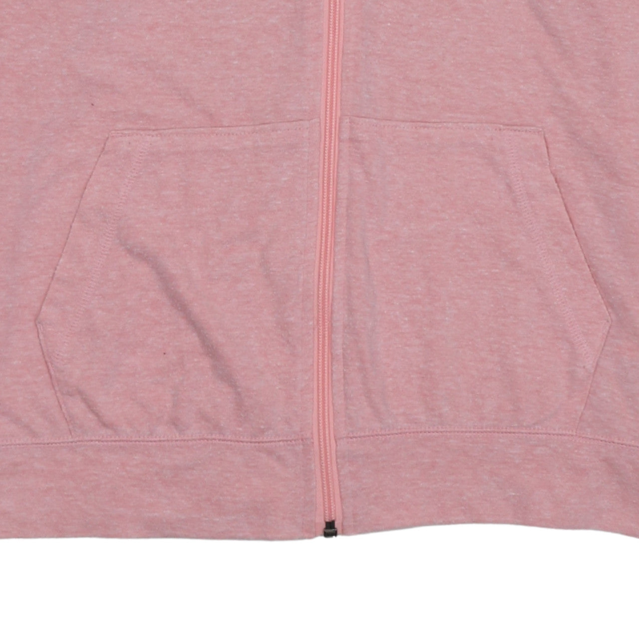 Nike Womens Pink Full Zip Hoodie Medium Cotton Blend