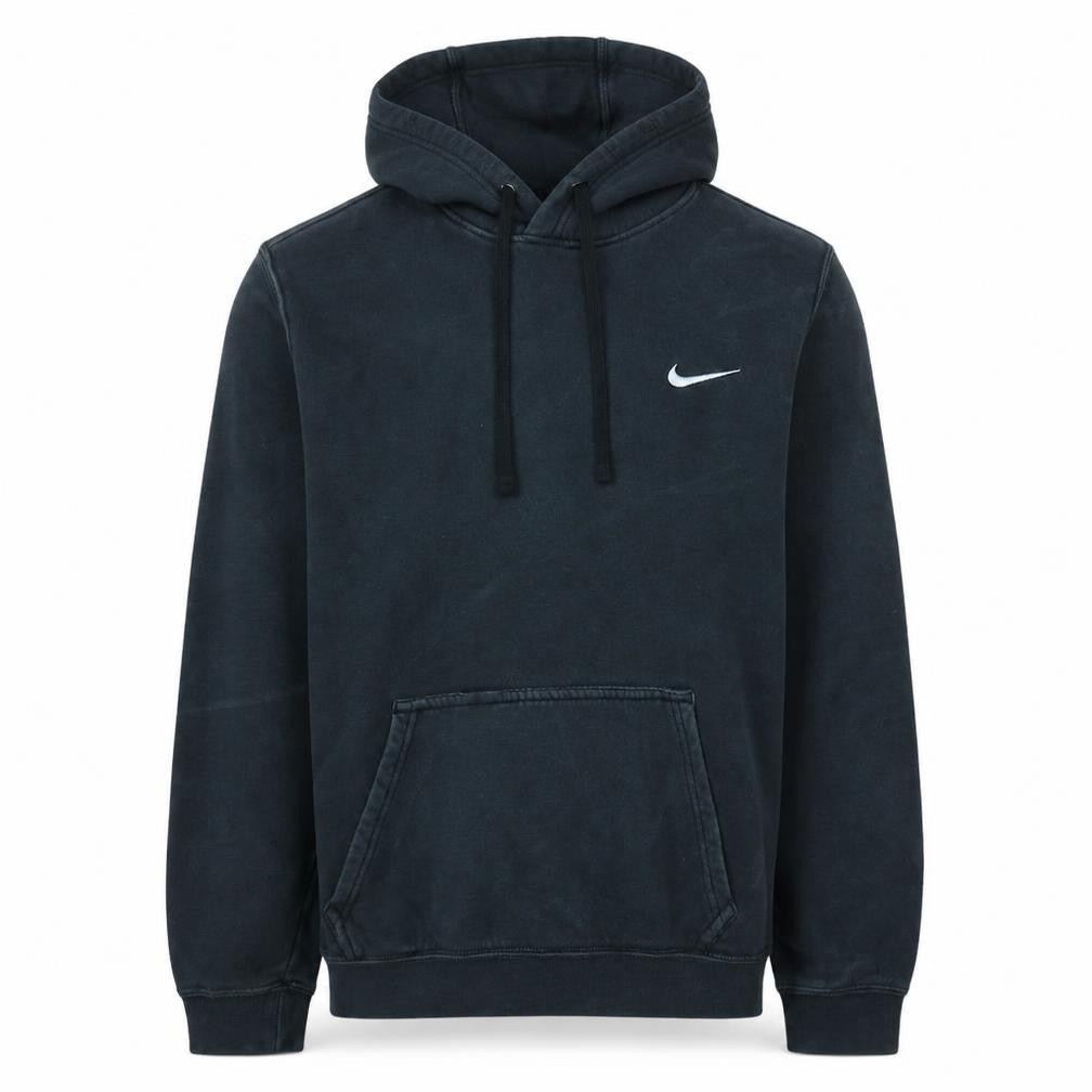 Nike Men's Black Pullover Hoodie S Logo Fleece Sweatshirt