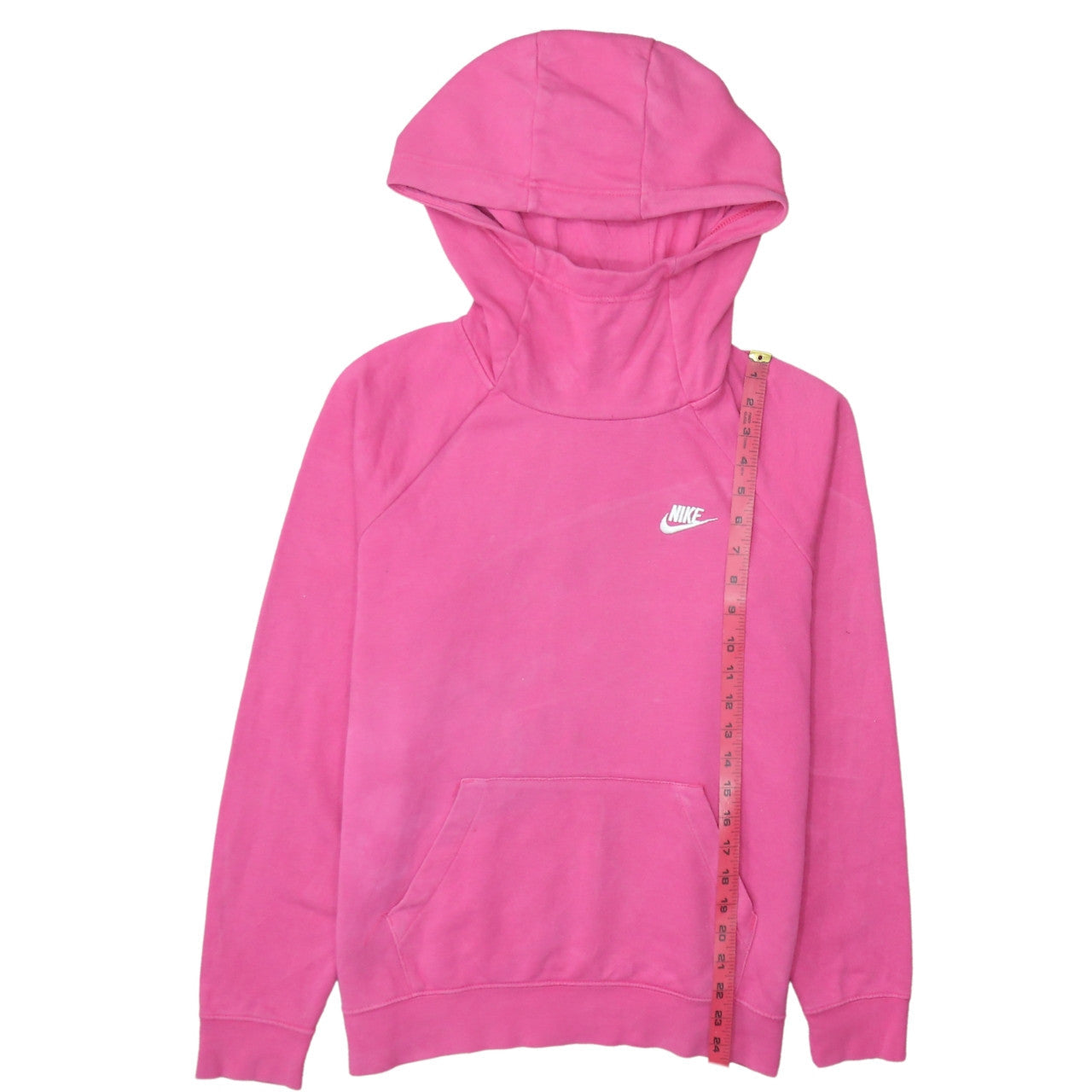 Nike Women’s Pink Pullover Hoodie Medium Cotton Sweatshirt