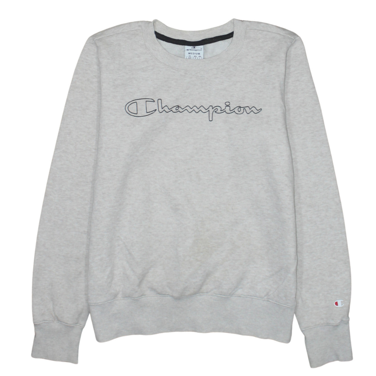 Champion Women's Grey Crew Neck Pullover Sweatshirt M