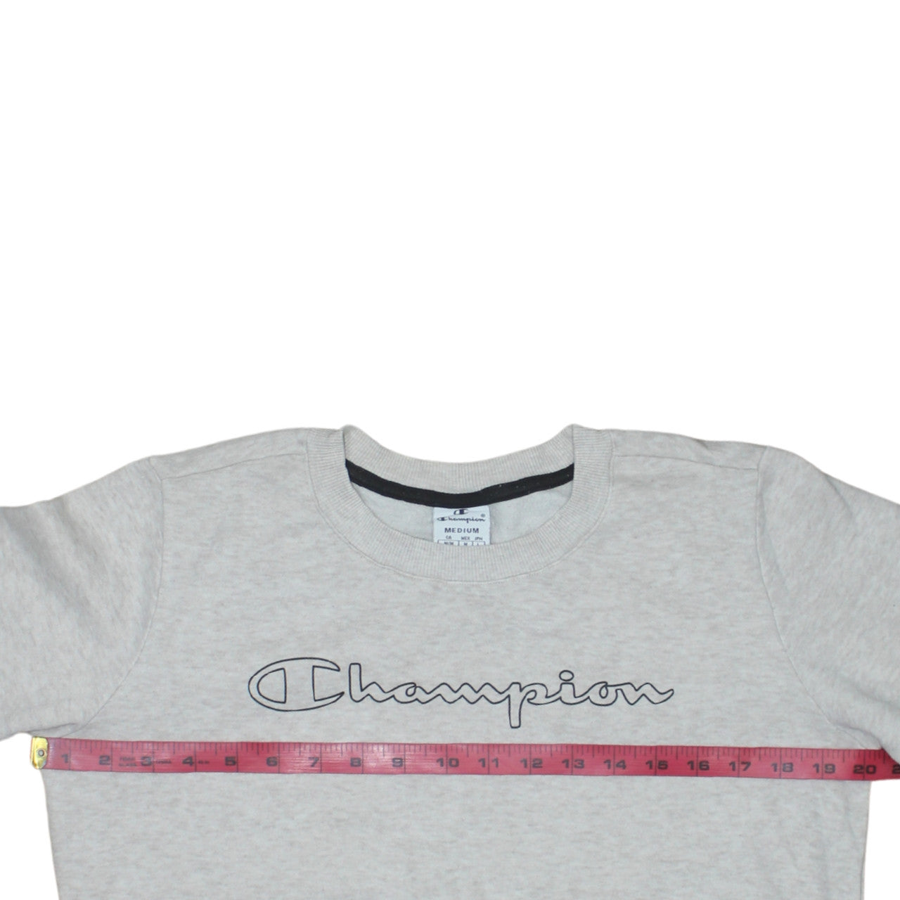 Champion Women's Grey Crew Neck Pullover Sweatshirt M