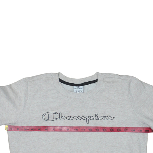 Champion Women's Grey Crew Neck Pullover Sweatshirt M