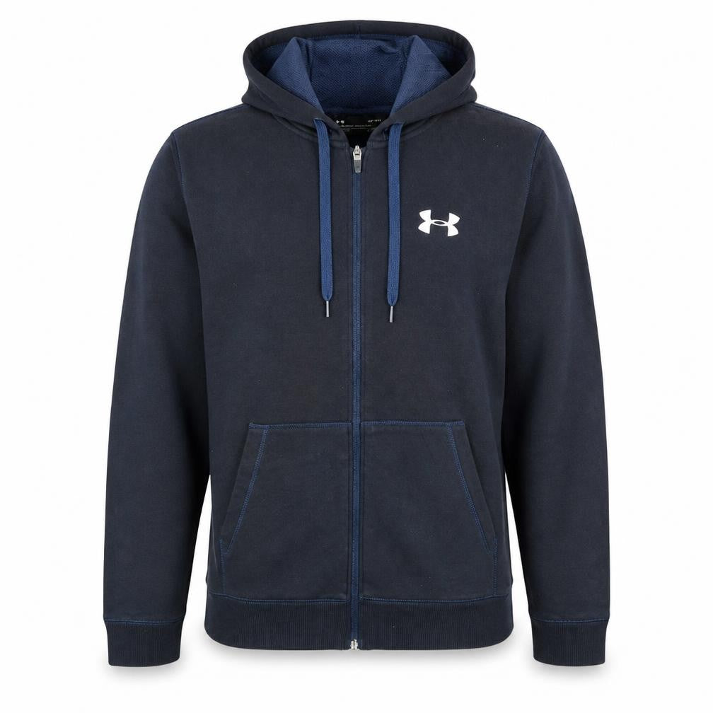 Under Armour Men's Blue Full Zip Hoodie Size L ColdGear Fitted