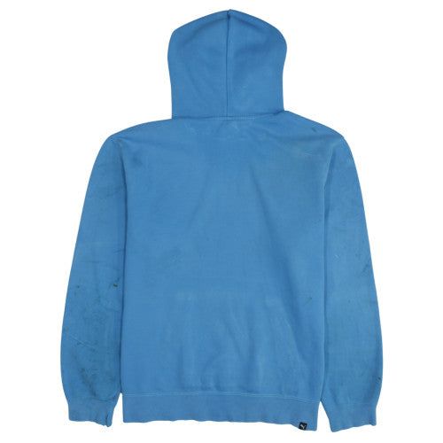 Puma Men Blue Pullover Hoodie XL Sports Fleece Logo Sweatshirt