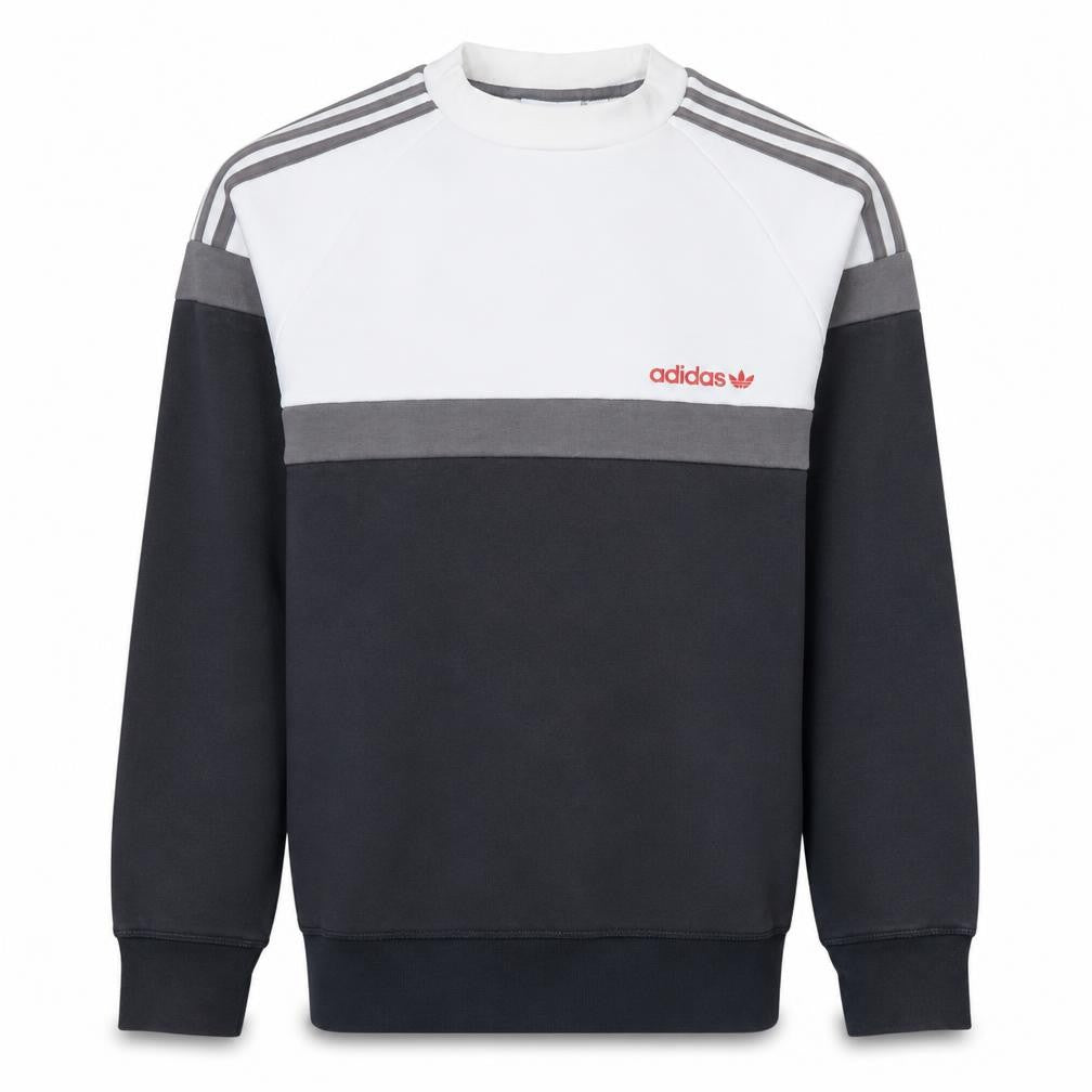 Front view of Adidas Men’s Multicoloured Pullover Sweatshirt XS Crew Neck