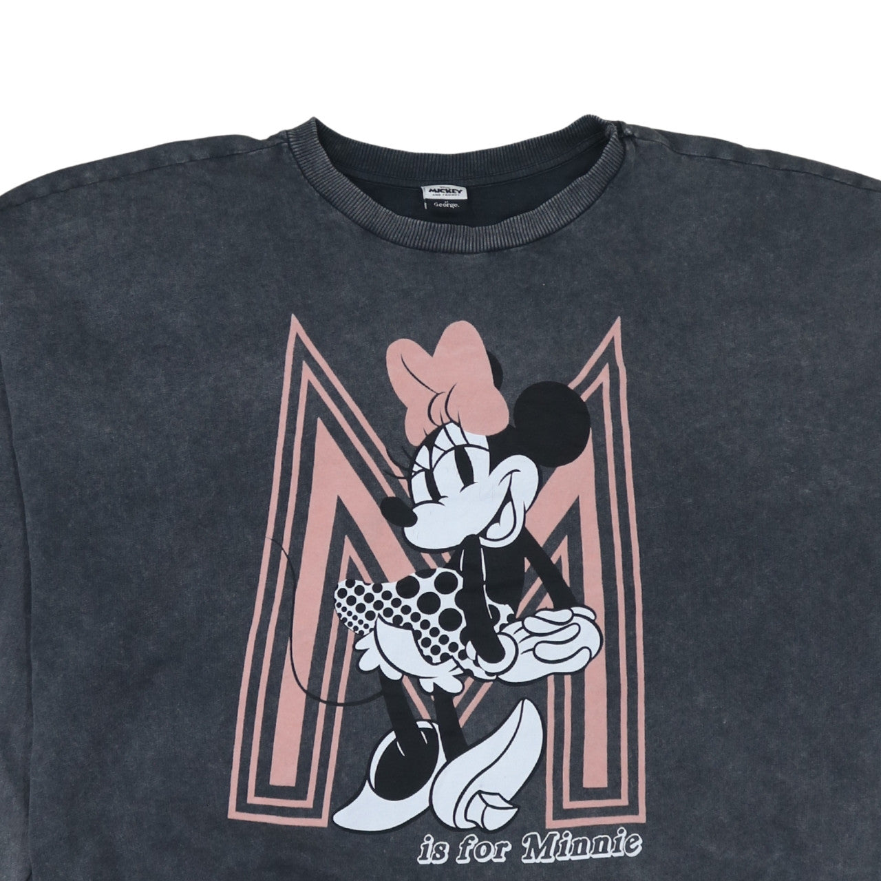 George Disney Minnie Mouse Charcoal Sweatshirt Women 2XL Pullover