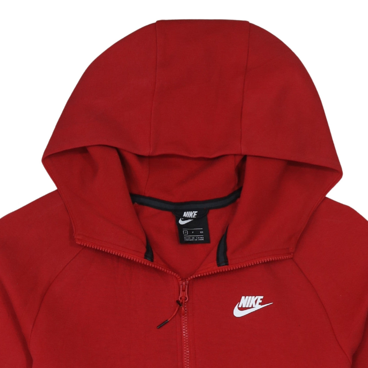 Nike Men's Red Full Zip Hoodie Size S Regular Fit