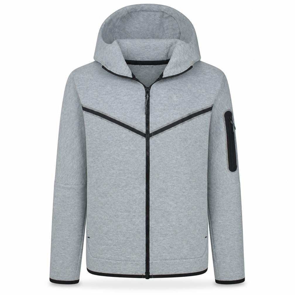 Nike Men's Grey Full Zip Hoodie Small Athletic Fit