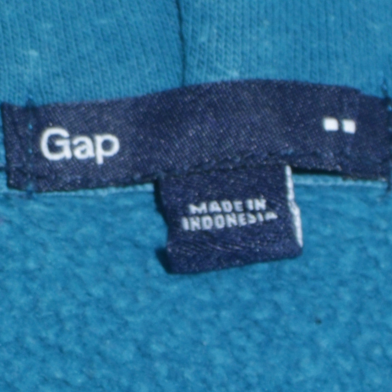 GAP Women Blue Full Zip Hoodie Sweatshirt Size M Cotton Blend
