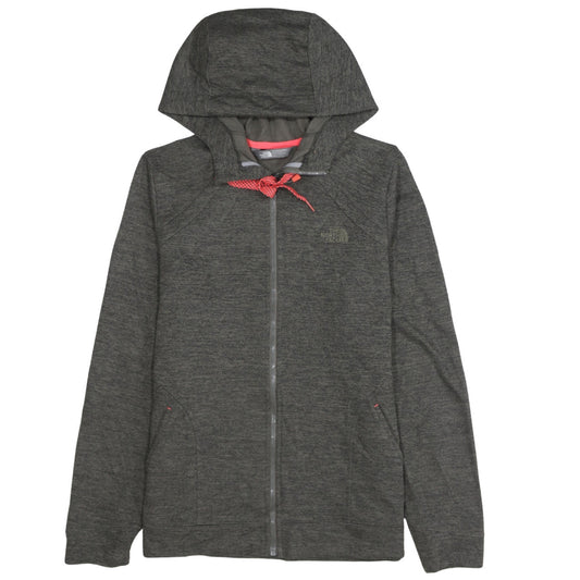 The North Face Women's Grey Full Zip Hoodie Size L Polyester Outdoor