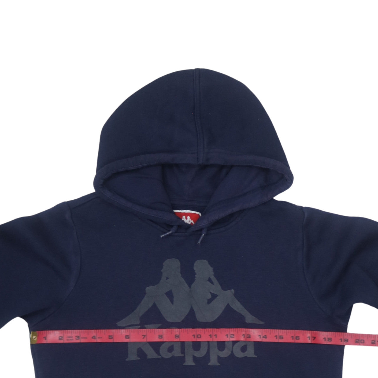 Kappa Men's Blue XS Pullover Hoodie with Logo Print