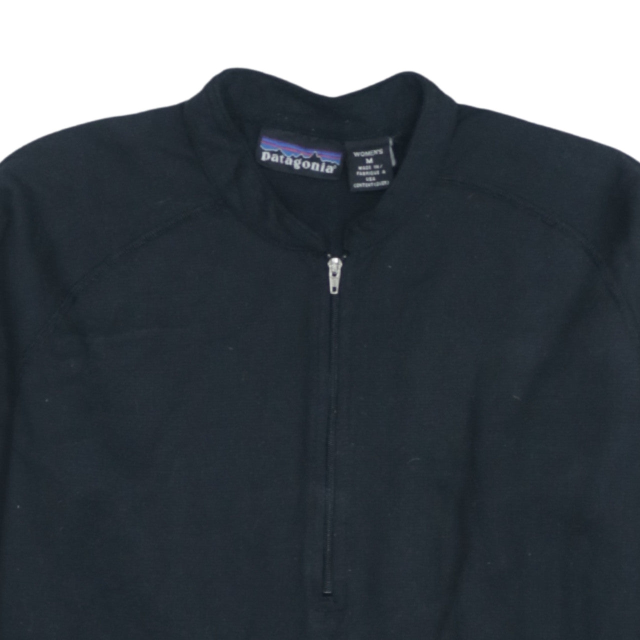 Patagonia Women's Black 1/4 Zip Fleece Pullover Sweatshirt M
