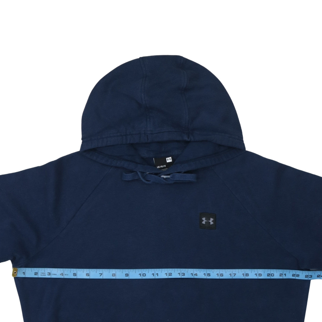 Under Armour Men's Blue Pullover Hoodie Size L Fleece Sweatshirt